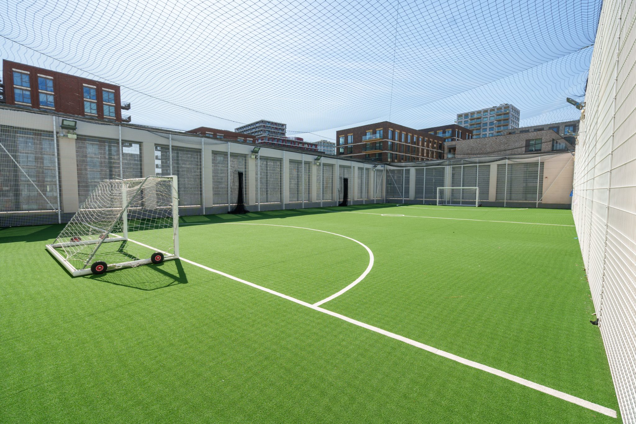 Book a School Hire Royal Wharf Primary School Floodlit Football Pitch Astro